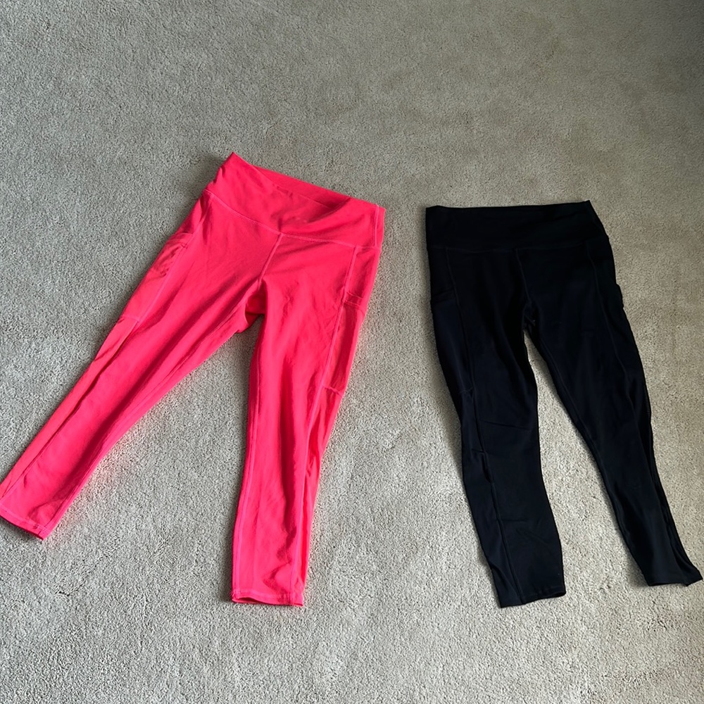 2 pairs of Fabletics leggings